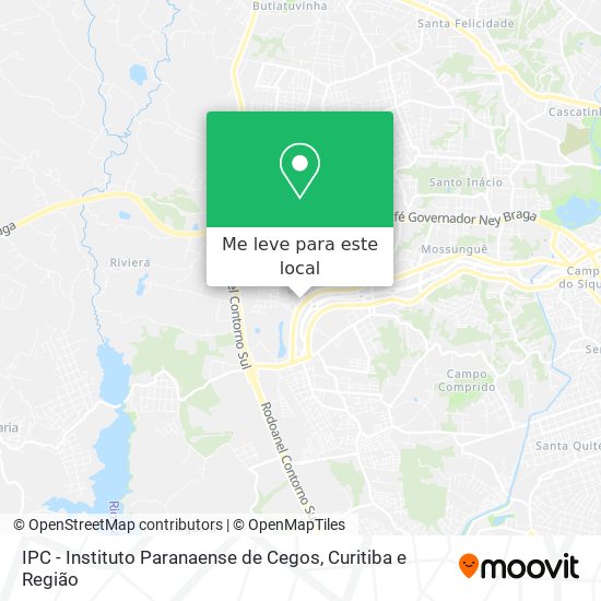 IPC - Instituto Paranaense de Cegos mapa