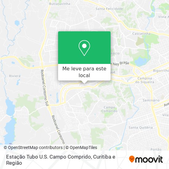 Estação Tubo U.S. Campo Comprido mapa