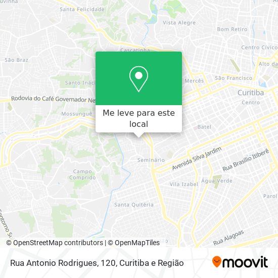 Rua Antonio Rodrigues, 120 mapa