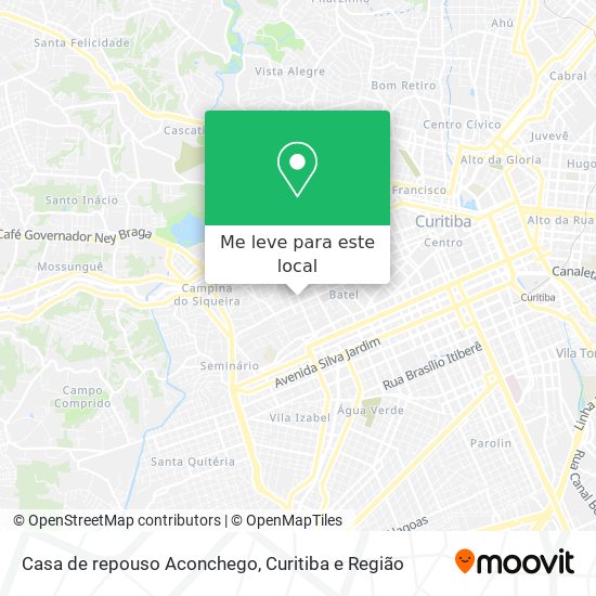Casa de repouso Aconchego mapa