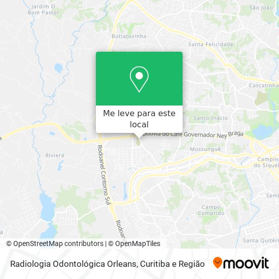 Radiologia Odontológica Orleans mapa