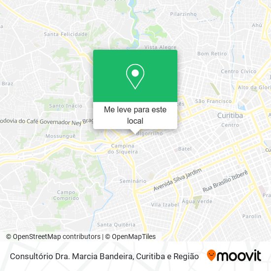 Consultório Dra. Marcia Bandeira mapa