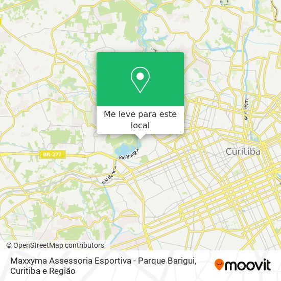 Maxxyma Assessoria Esportiva - Parque Barigui mapa
