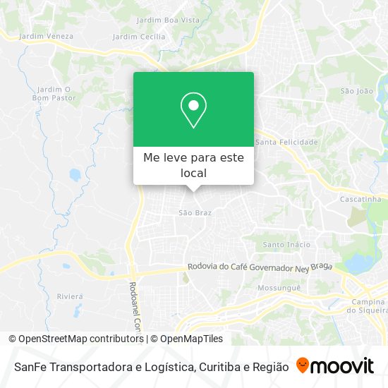 SanFe Transportadora e Logística mapa