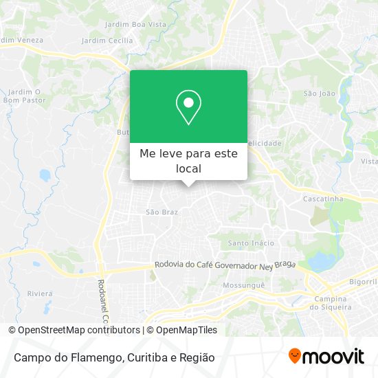 Campo do Flamengo mapa