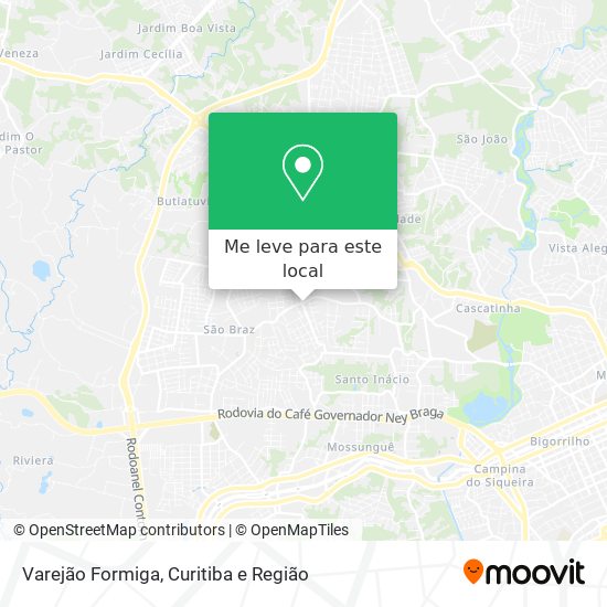 Varejão Formiga mapa
