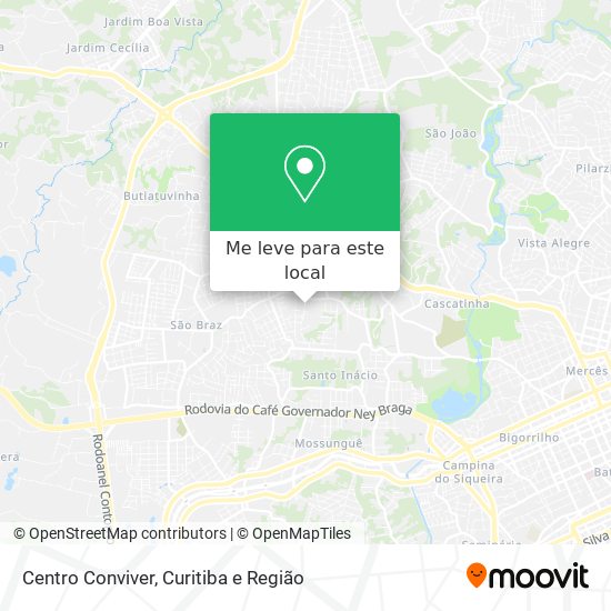 Centro Conviver mapa