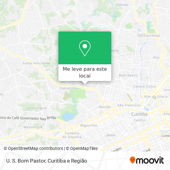 U. S. Bom Pastor mapa
