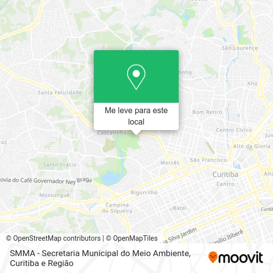 SMMA - Secretaria Municipal do Meio Ambiente mapa
