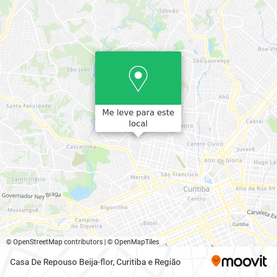 Casa De Repouso Beija-flor mapa
