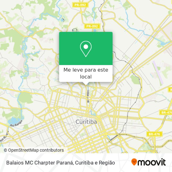 Balaios MC Charpter Paraná mapa