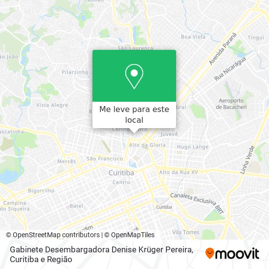 Gabinete Desembargadora Denise Krüger Pereira mapa