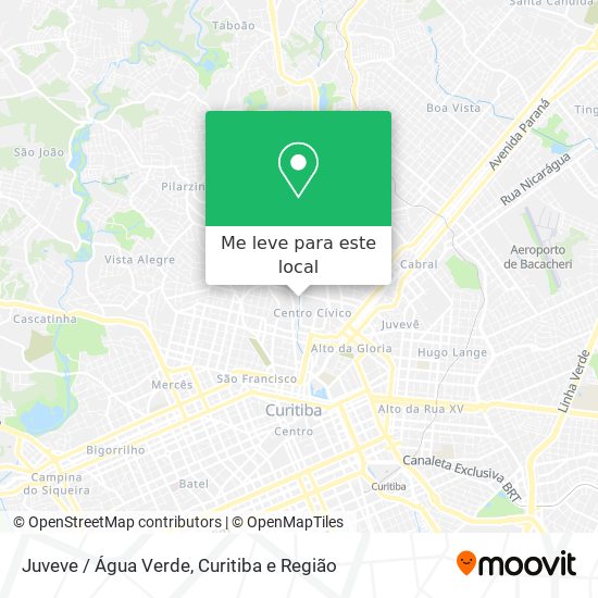 Juveve / Água Verde mapa