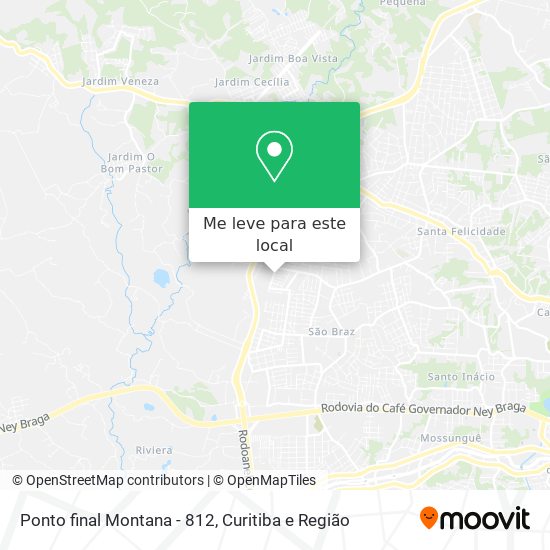Ponto final Montana - 812 mapa