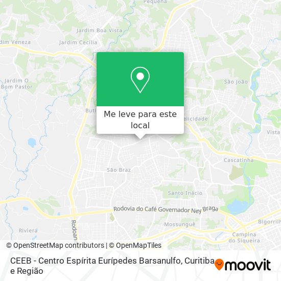 CEEB - Centro Espírita Eurípedes Barsanulfo mapa