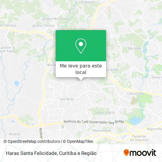 Haras Santa Felicidade mapa