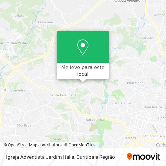 Igreja Adventista Jardim Itália mapa