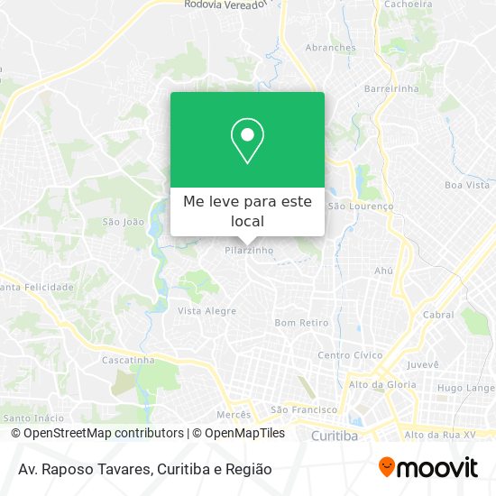 Av. Raposo Tavares mapa