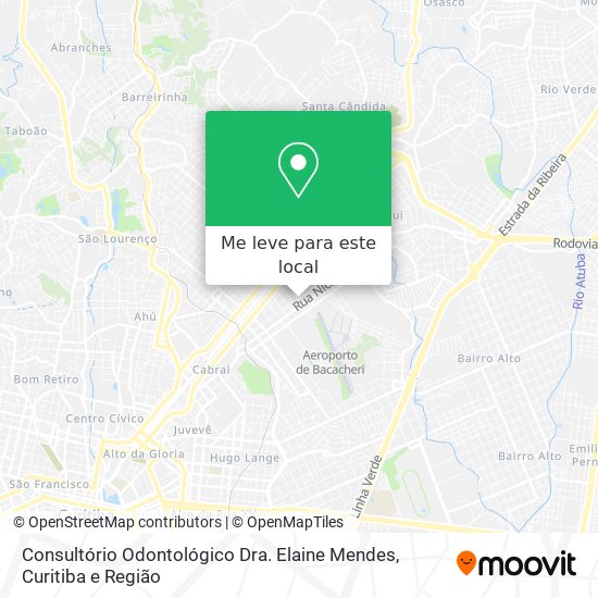 Consultório Odontológico Dra. Elaine Mendes mapa
