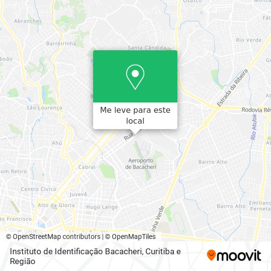 Instituto de Identificação Bacacheri mapa