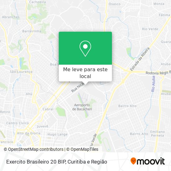 Exercito Brasileiro 20 BIP mapa