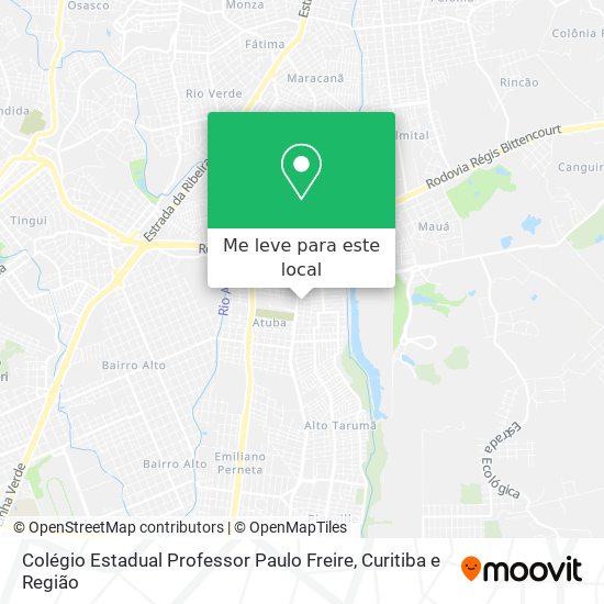 Colégio Estadual Professor Paulo Freire mapa