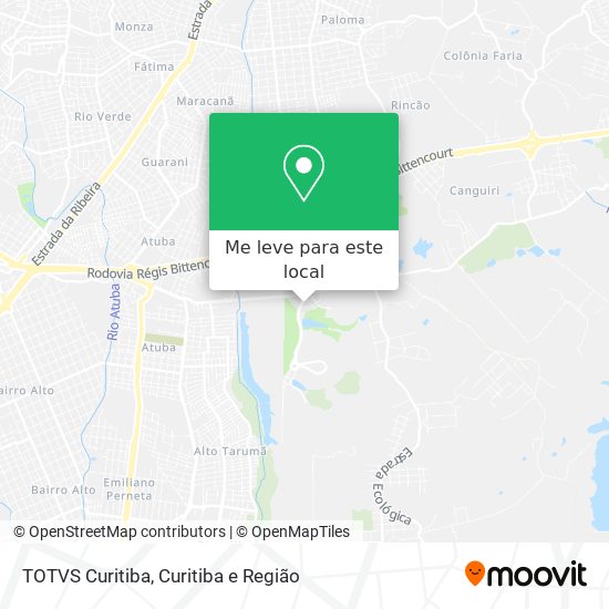 TOTVS Curitiba mapa