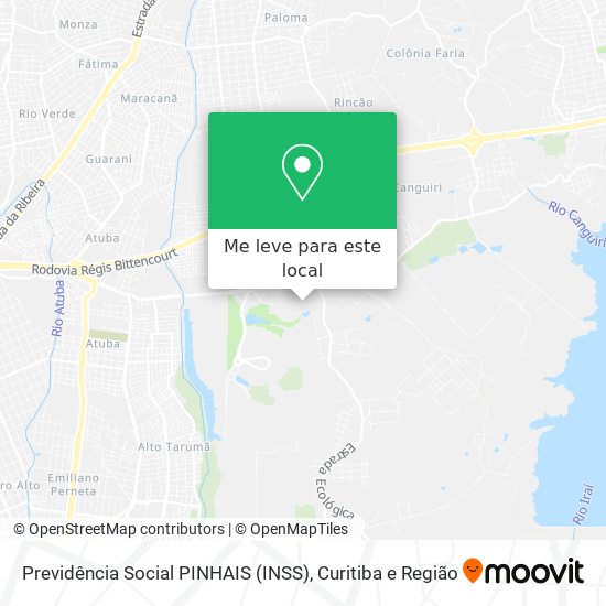 Previdência Social PINHAIS (INSS) mapa