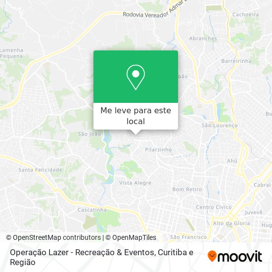 Operação Lazer - Recreação & Eventos mapa