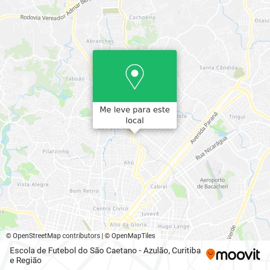 Escola de Futebol do São Caetano - Azulão mapa