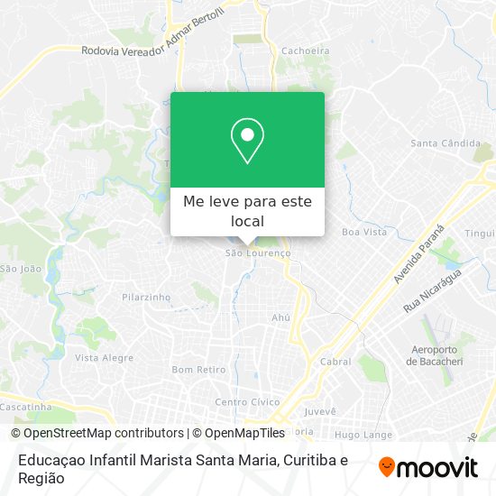 Educaçao Infantil Marista Santa Maria mapa