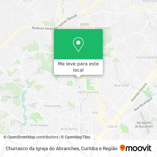 Churrasco da Igreja do Abranches mapa
