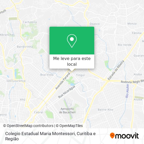 Colegio Estadual Maria Montessori mapa