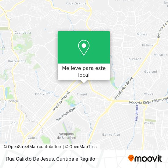 Rua Calixto De Jesus mapa