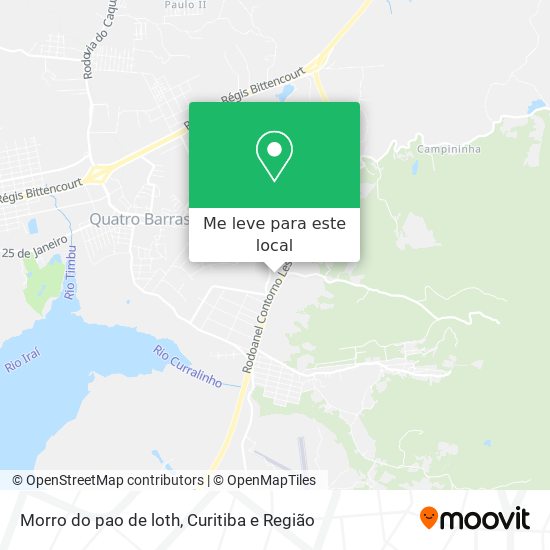 Morro do pao de loth mapa