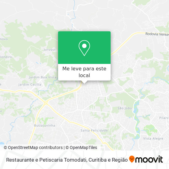 Restaurante e Petiscaria Tomodati mapa