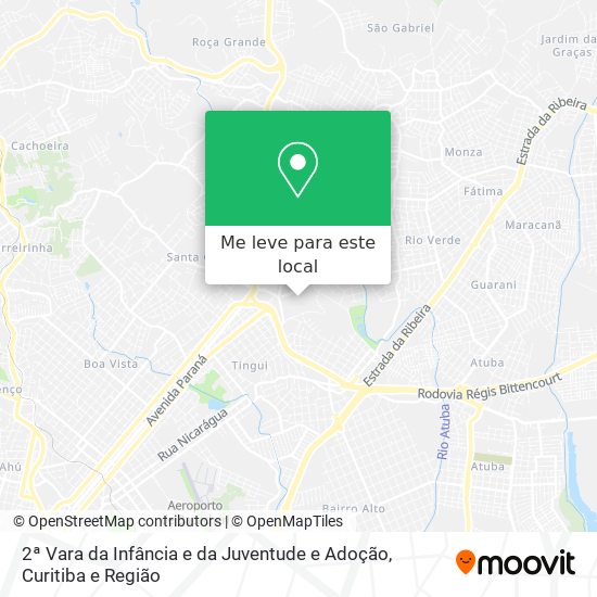 2ª Vara da Infância e da Juventude e Adoção mapa