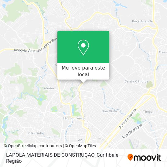 LAPOLA MATERIAIS DE CONSTRUÇAO mapa