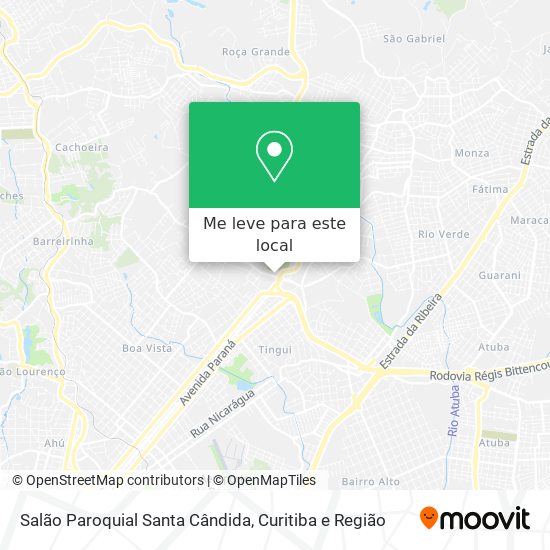 Salão Paroquial Santa Cândida mapa
