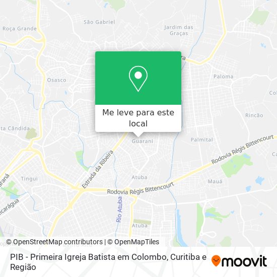 PIB - Primeira Igreja Batista em Colombo mapa