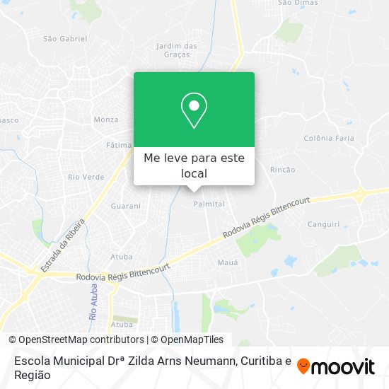 Escola Municipal Drª Zilda Arns Neumann mapa