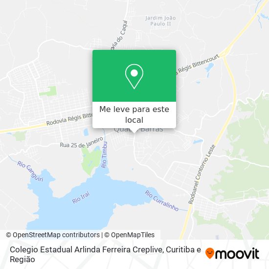Colegio Estadual Arlinda Ferreira Creplive mapa