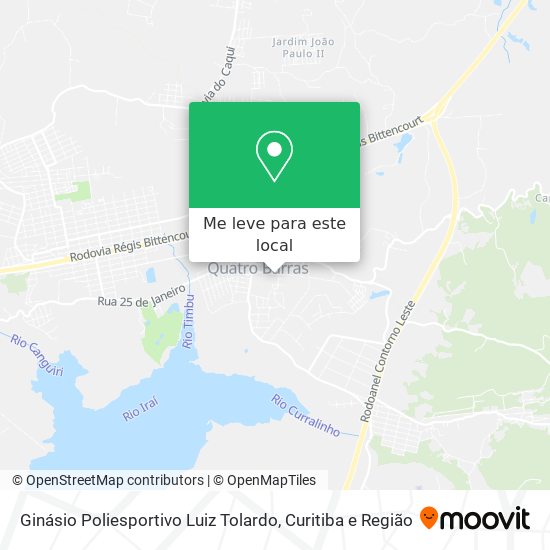 Ginásio Poliesportivo Luiz Tolardo mapa