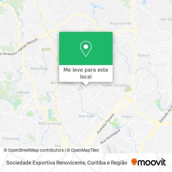 Sociedade Esportiva Renovicente mapa