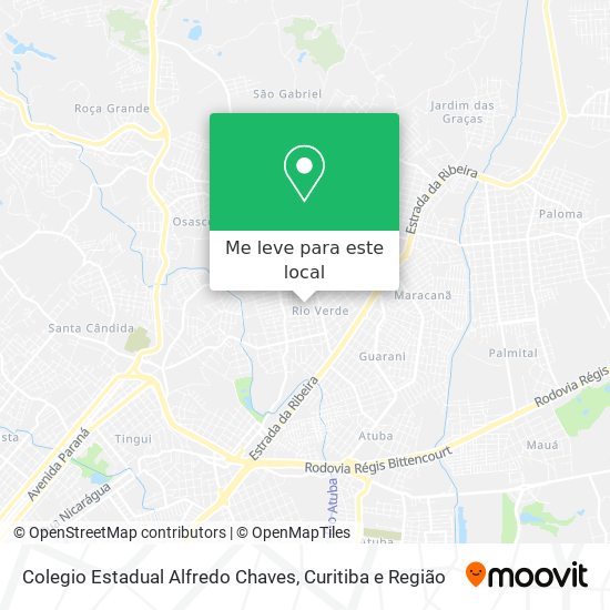 Colegio Estadual Alfredo Chaves mapa