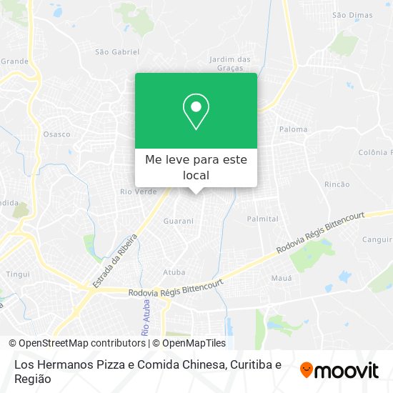Los Hermanos Pizza e Comida Chinesa mapa