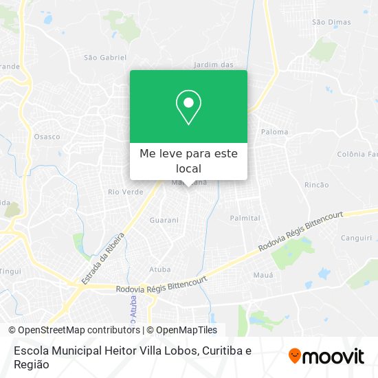 Escola Municipal Heitor Villa Lobos mapa