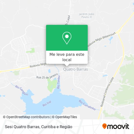 Sesi Quatro Barras mapa