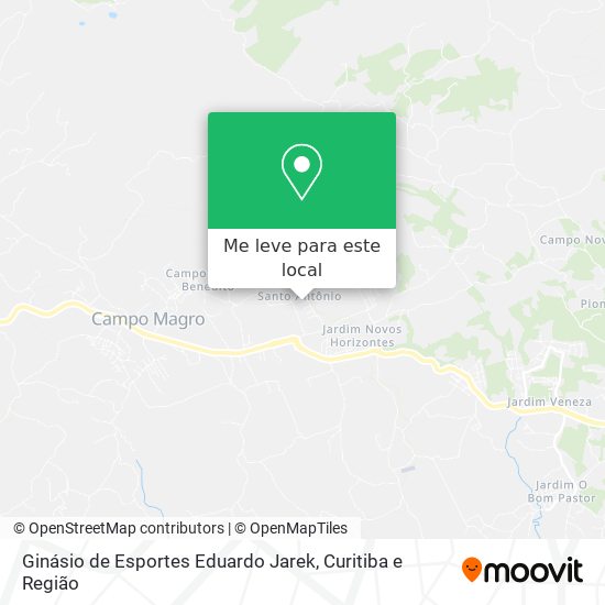 Ginásio de Esportes Eduardo Jarek mapa