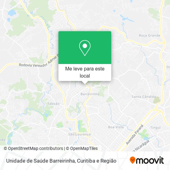 Unidade de Saúde Barreirinha mapa